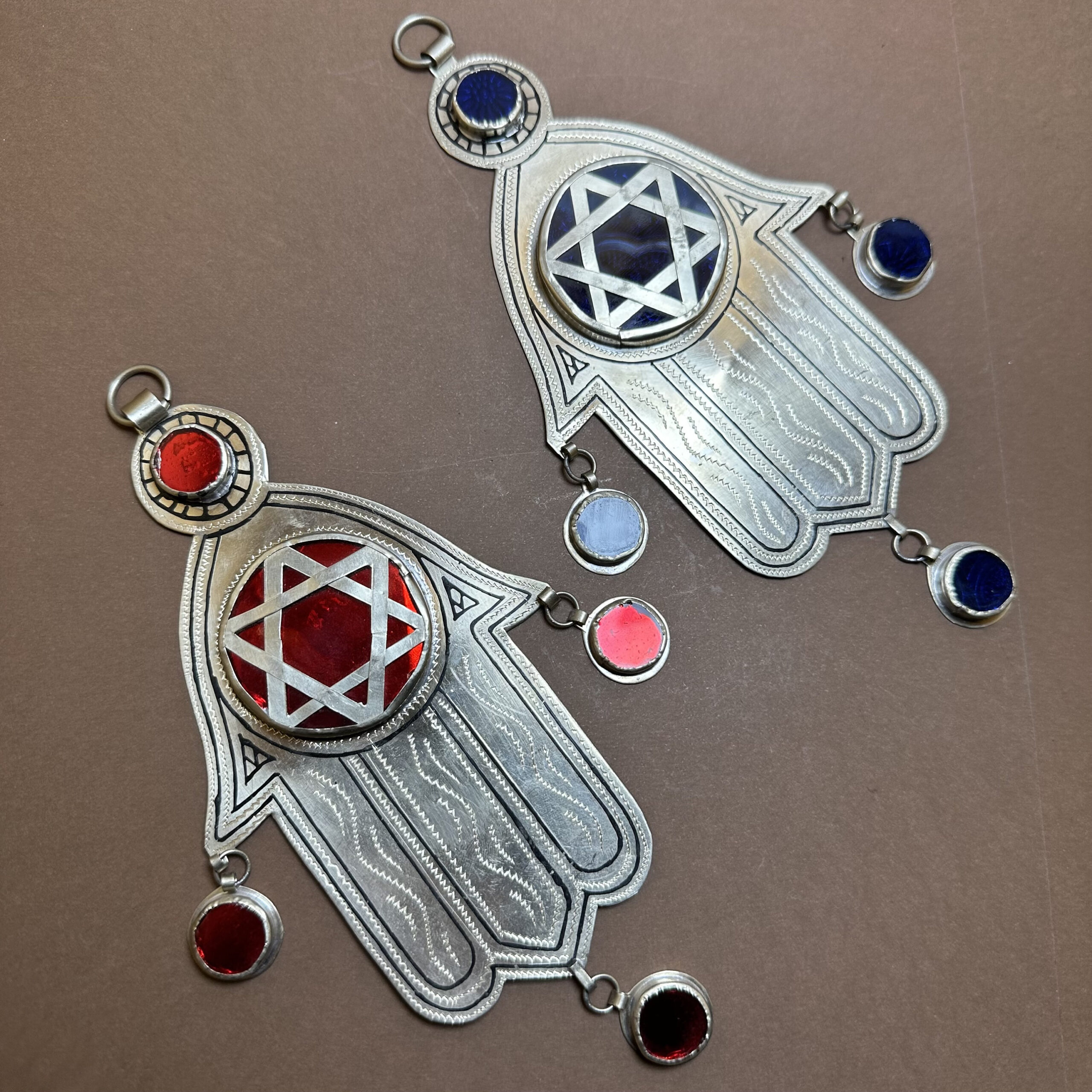 Handmade Berber Hamsa: Moroccan 925 Silver Ethnic Khamsa