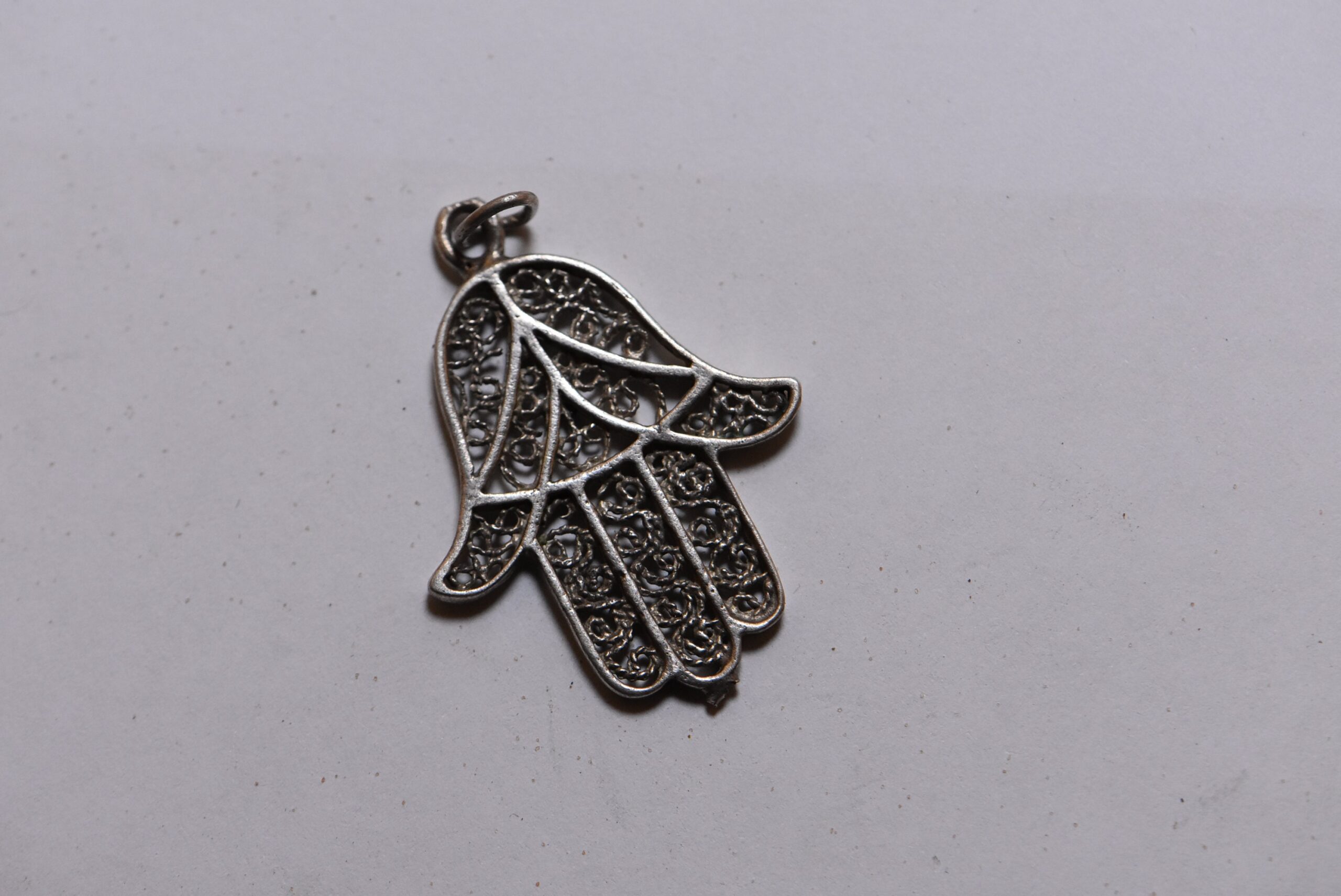 Pendant Hamsa Filigrane Silver Handmade - Image 5