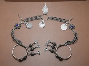 Berber Silver Head Ornament: Moroccan Coin Headdress, Zagora Region