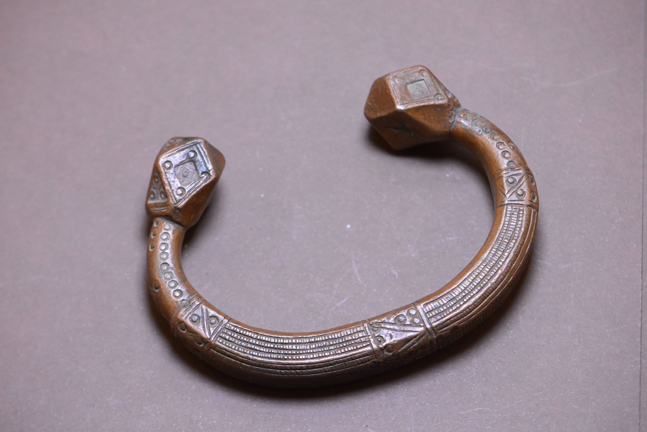 Vintage Tuareg Brass Anklet: African Berber Jewelry, 1920s