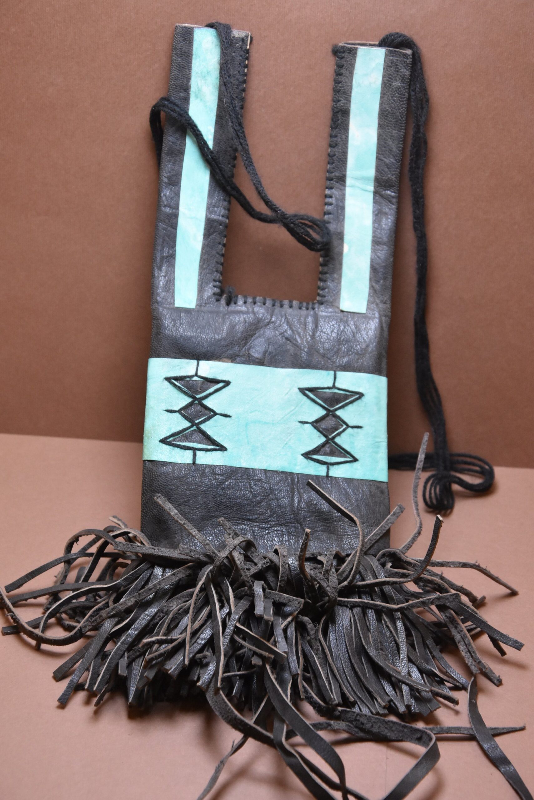 Vintage Tuareg Leather Fringe Bag: Ethnic Camel Wallet - Image 7