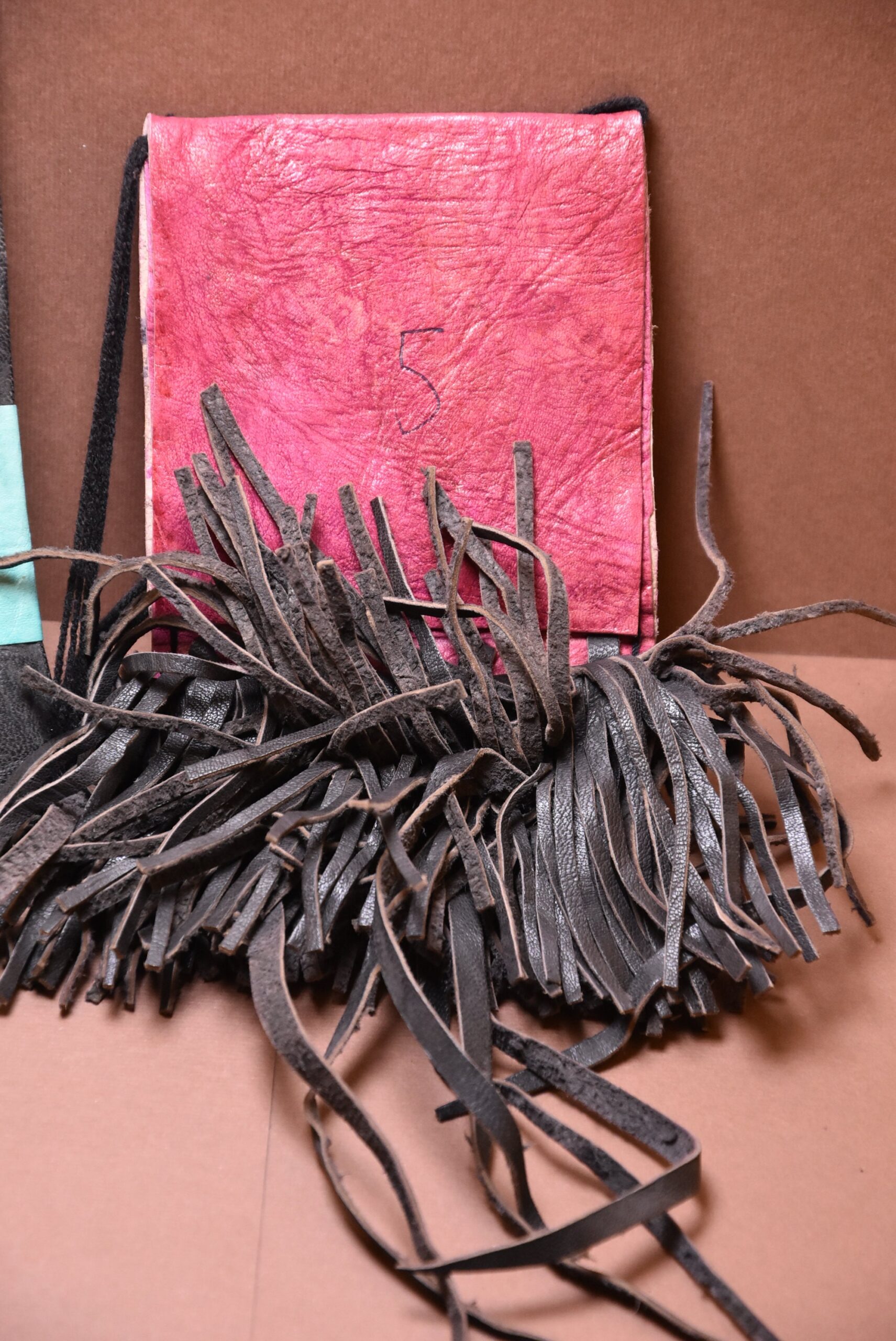 Vintage Tuareg Leather Fringe Bag: Ethnic Camel Wallet - Image 5