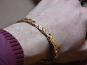 Handmade Copper Medical Alert Bracelet: Personalized ID Jewelry