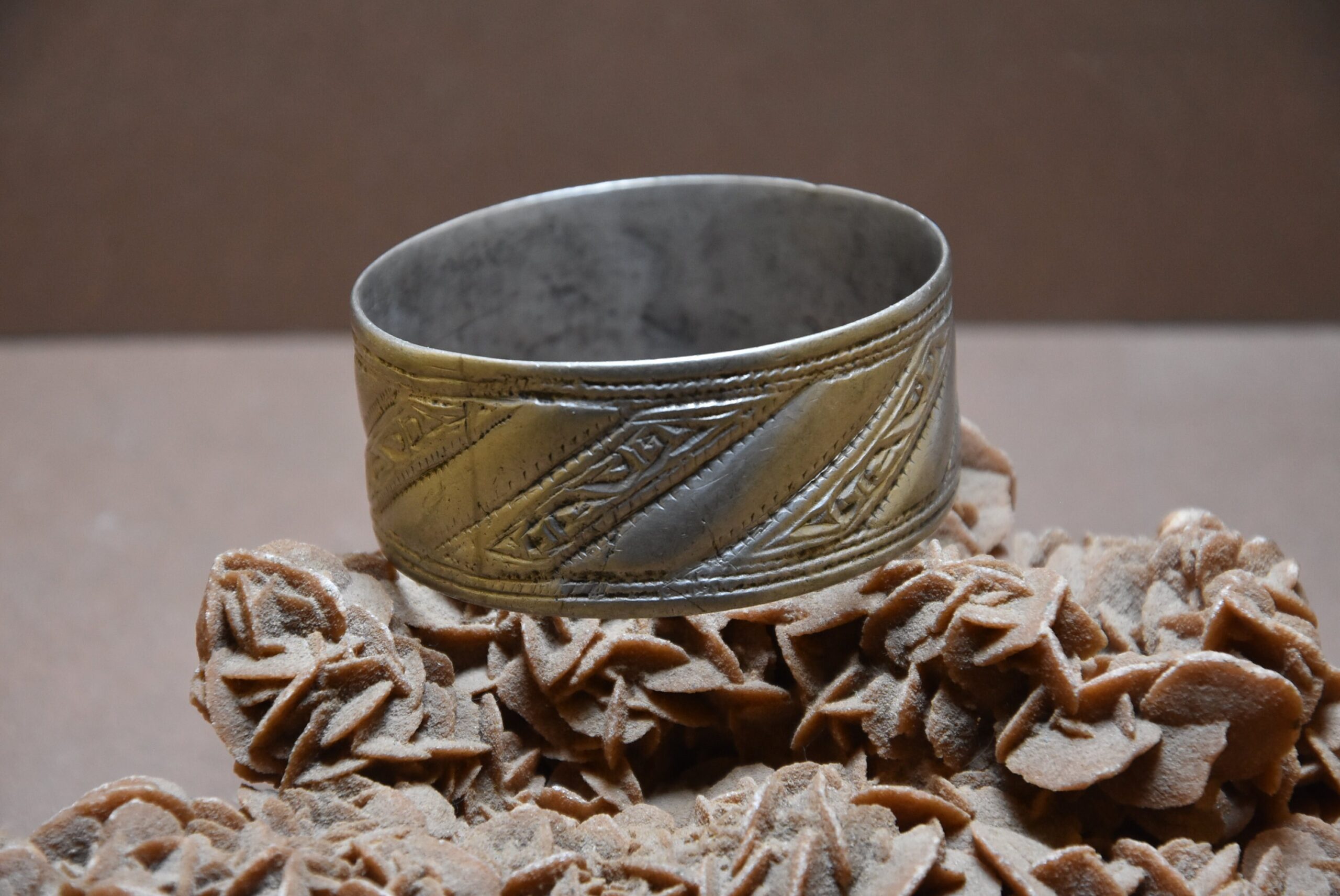 Vintage Berber Aluminum Bracelet: Moroccan Tribal Jewelry - Image 6