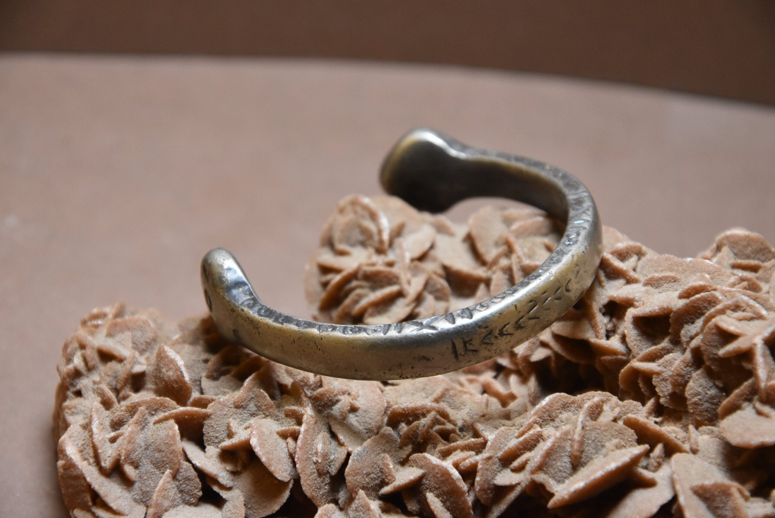 Vintage Berber Copper Anklet Bracelet: Moroccan Tribal Jewelry