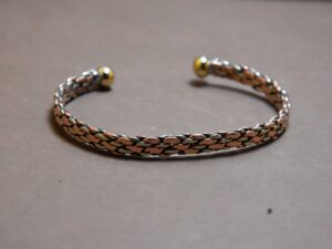 Handmade Solid Copper Cuff Bracelet: Adjustable Berber Design