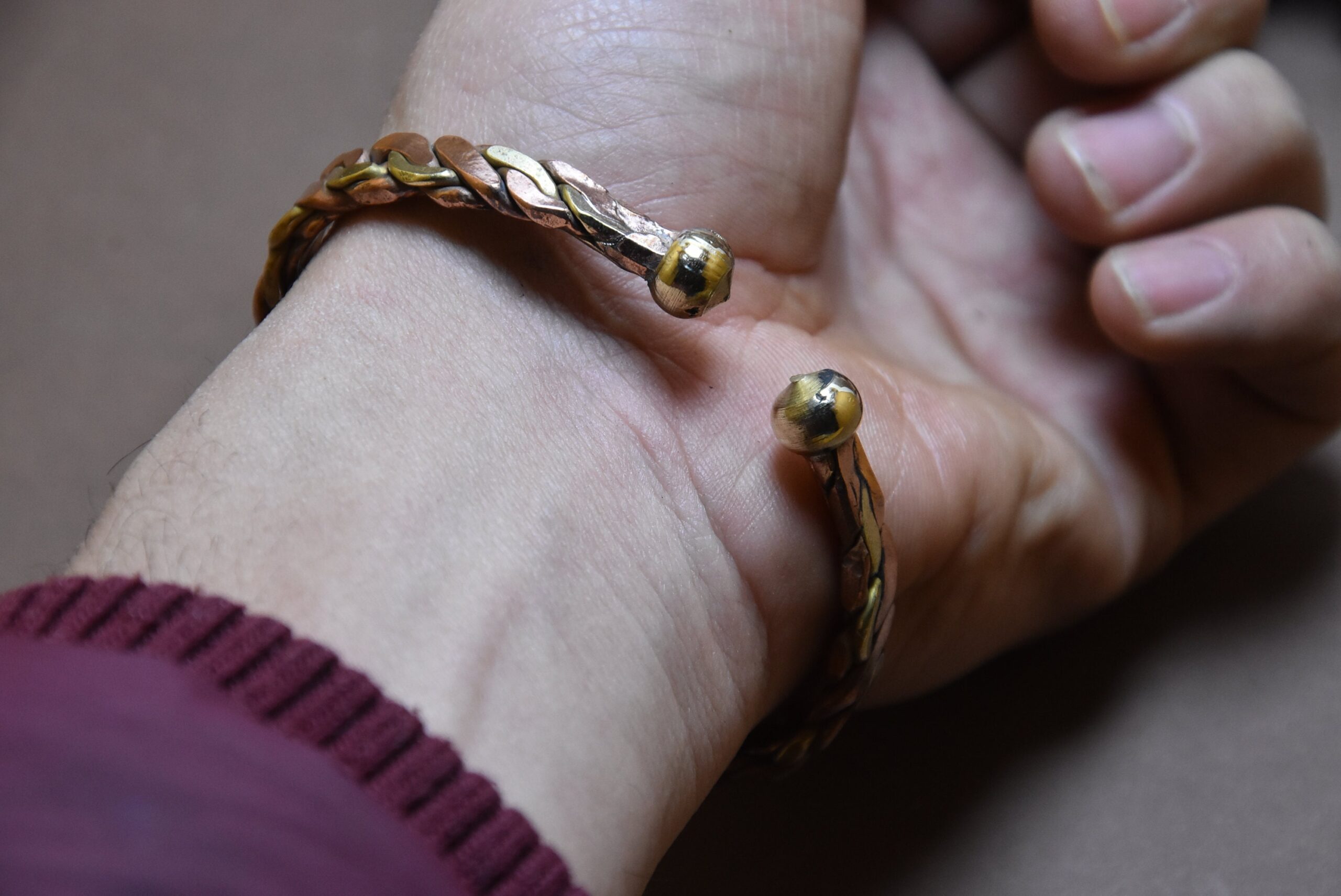 Handmade Copper Medical Alert Bracelet: Personalized ID Jewelry - Image 6