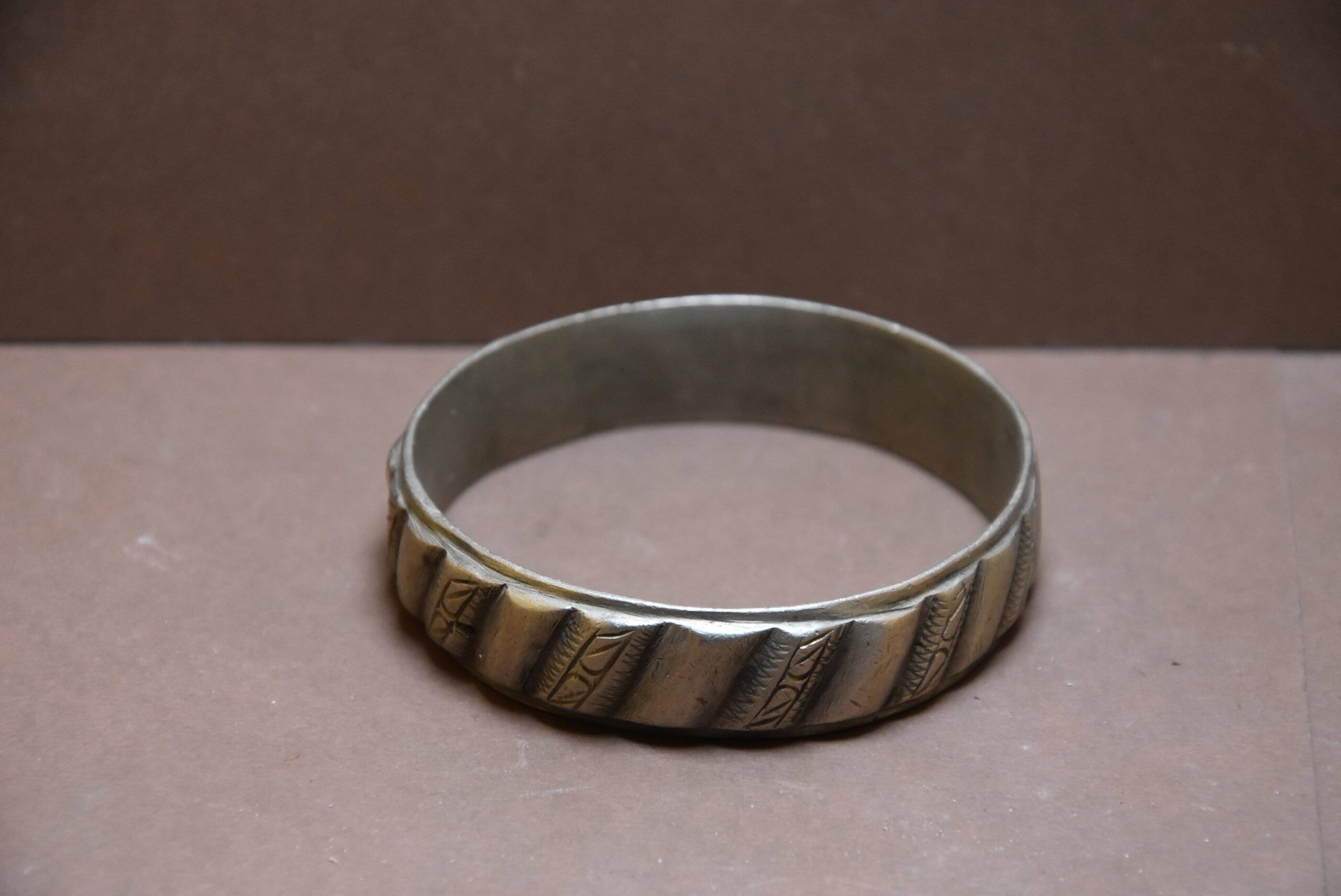 Vintage Moroccan Berber Silver Bracelet: Ethnic Tribal Bangle - Image 5
