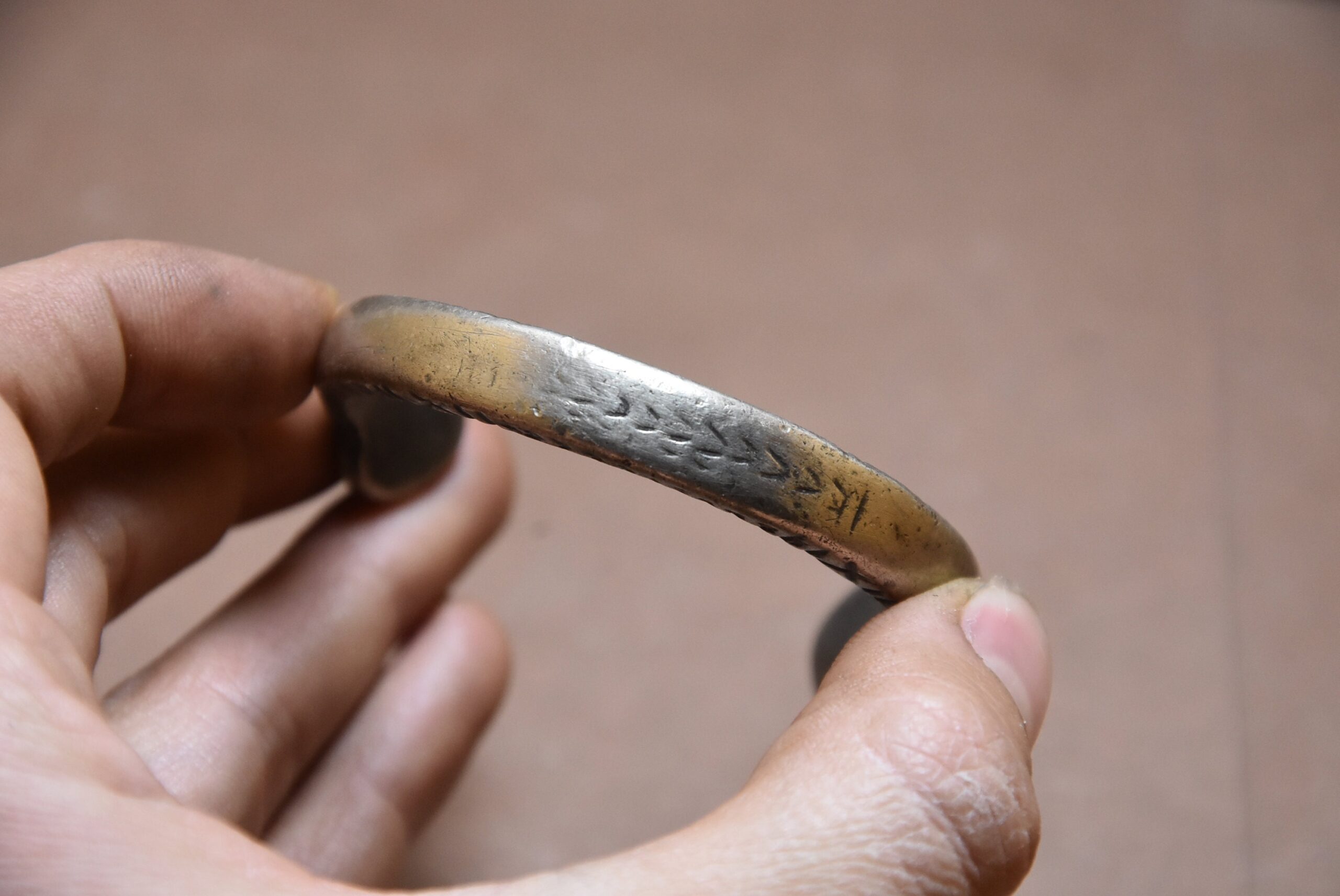 Vintage Berber Copper Anklet Bracelet: Moroccan Tribal Jewelry - Image 3