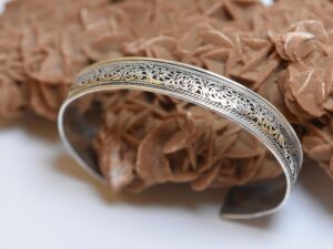 Handmade Tuareg Silver Bracelet: Berber Ethnic Cuff