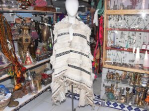 Vintage Berber Handira Shawl: Ait Atta Wool Cape