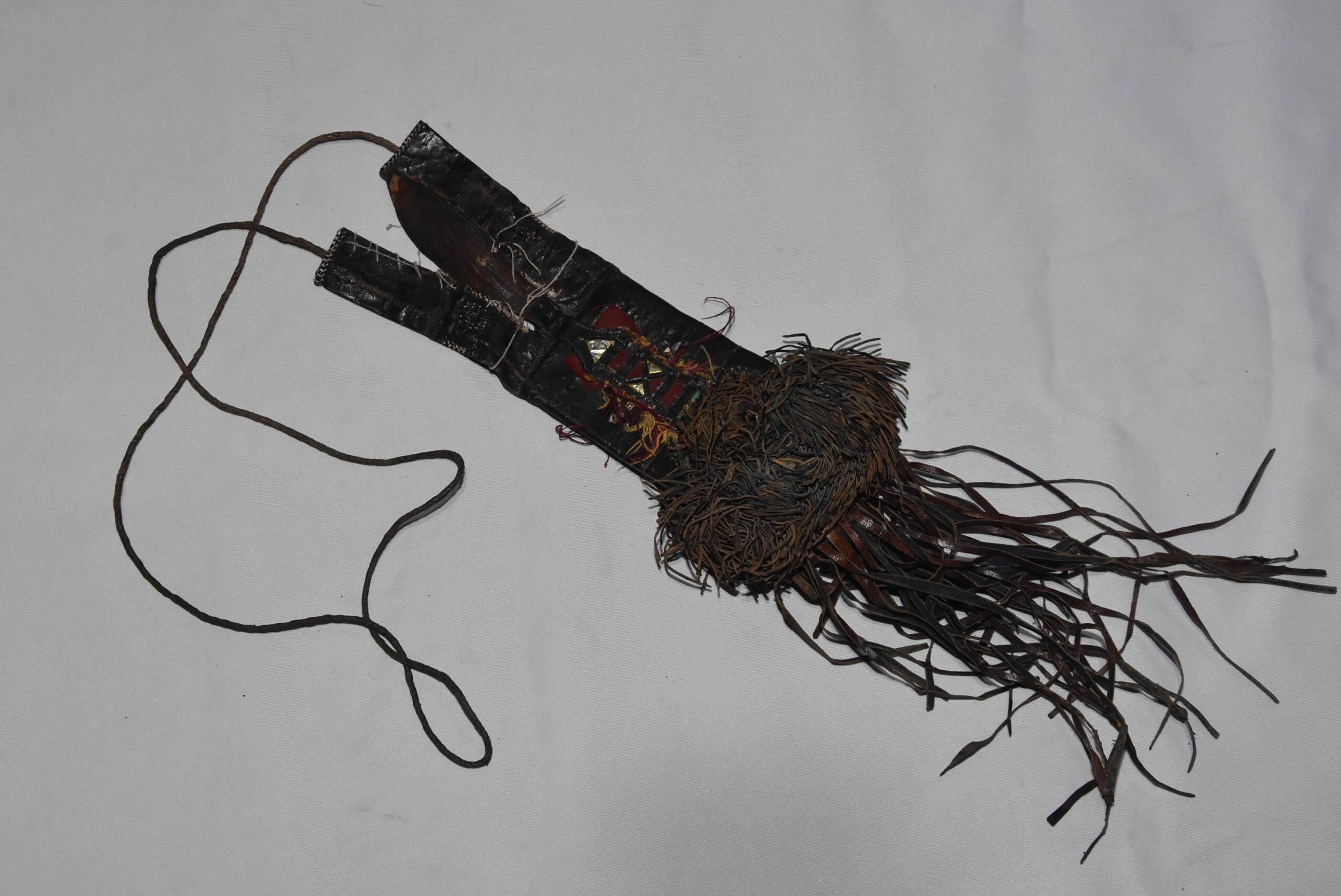 Tuareg Traditional Decorated Leather Wallet or Enafad-Abalak, Niger
