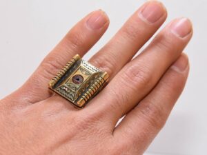 Tuareg Hard Ring Copper, Brass Handmade