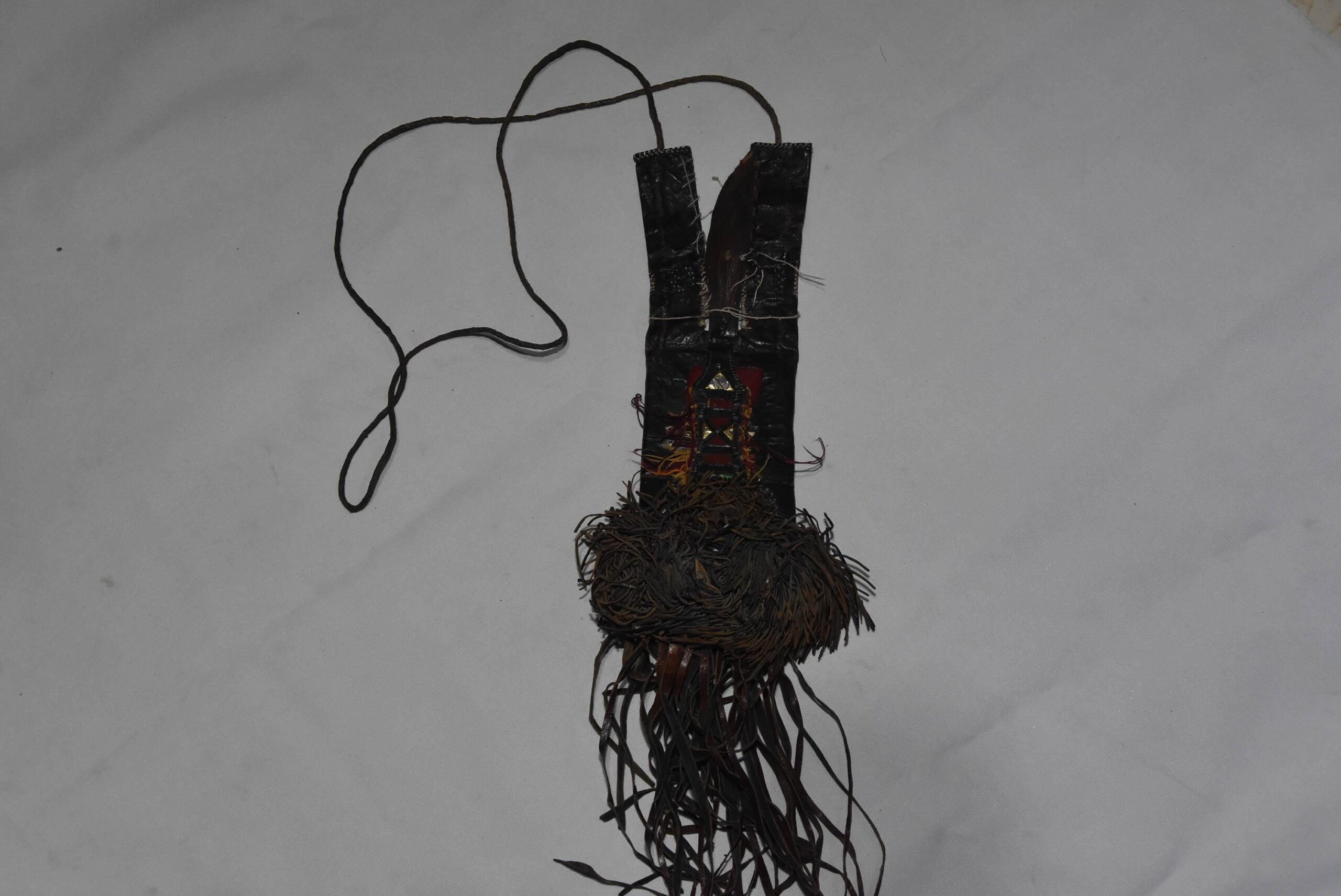 Tuareg Traditional Decorated Leather Wallet or Enafad-Abalak, Niger - Image 3