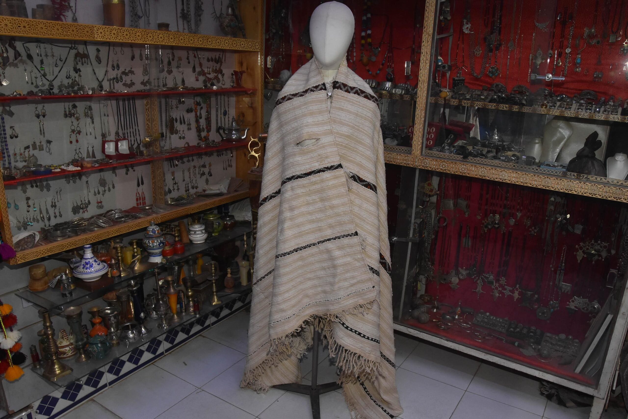 Old Wedding Blanket Handira brown, moroccan carpet, berber, bedding