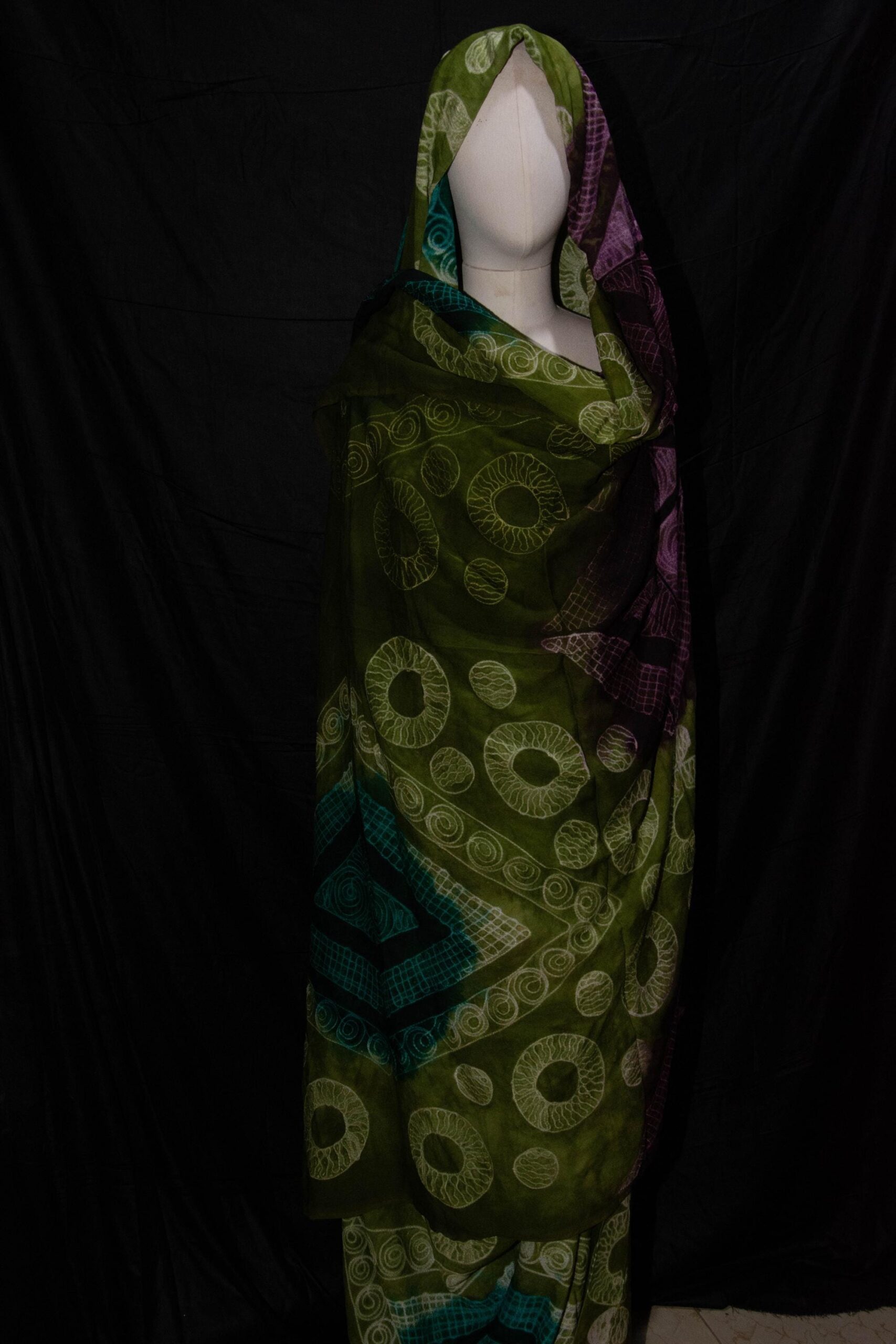 scarf Tuareg melhfa, sahraoui dress woman, malhfa - Image 6