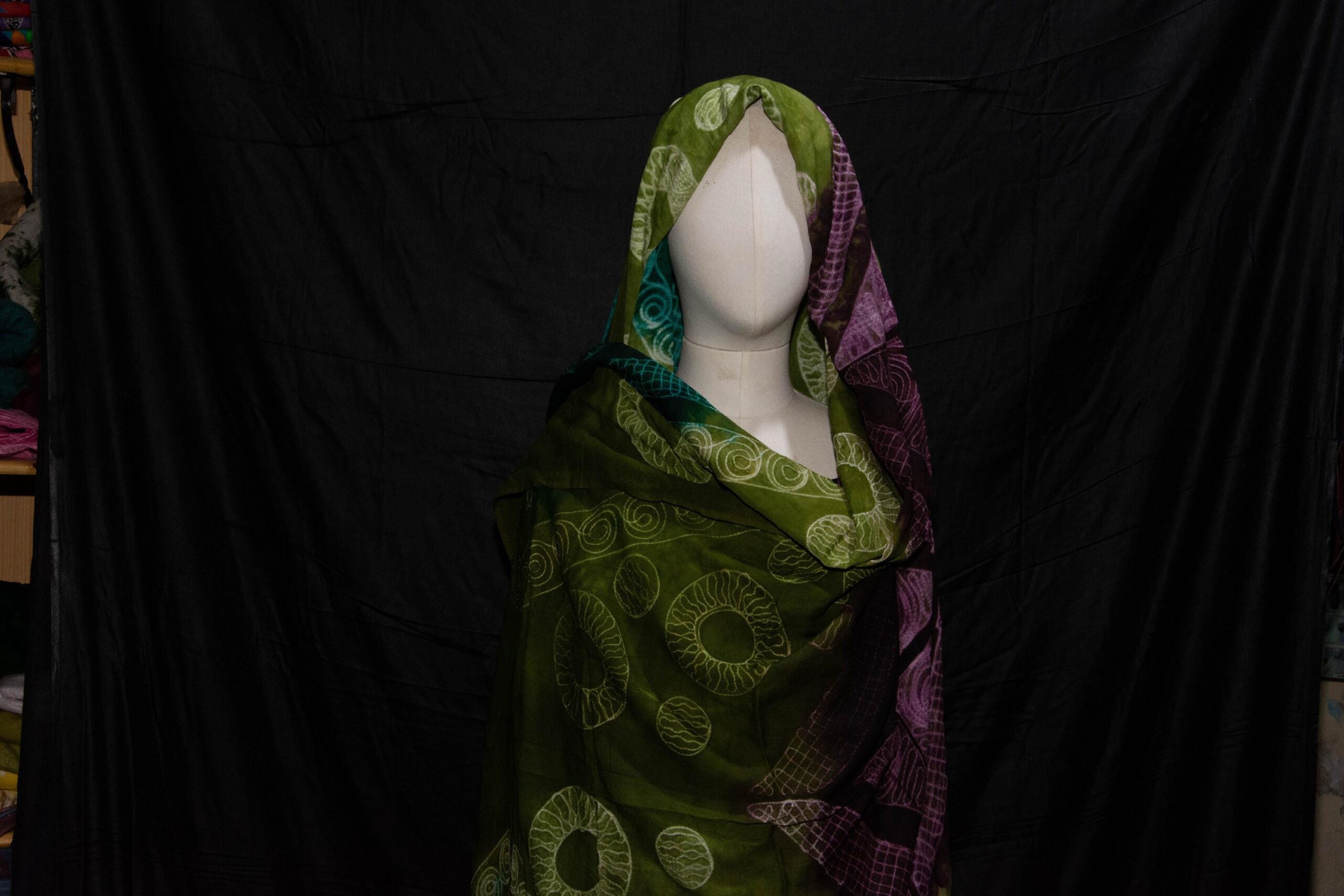 scarf Tuareg melhfa, sahraoui dress woman, malhfa - Image 2