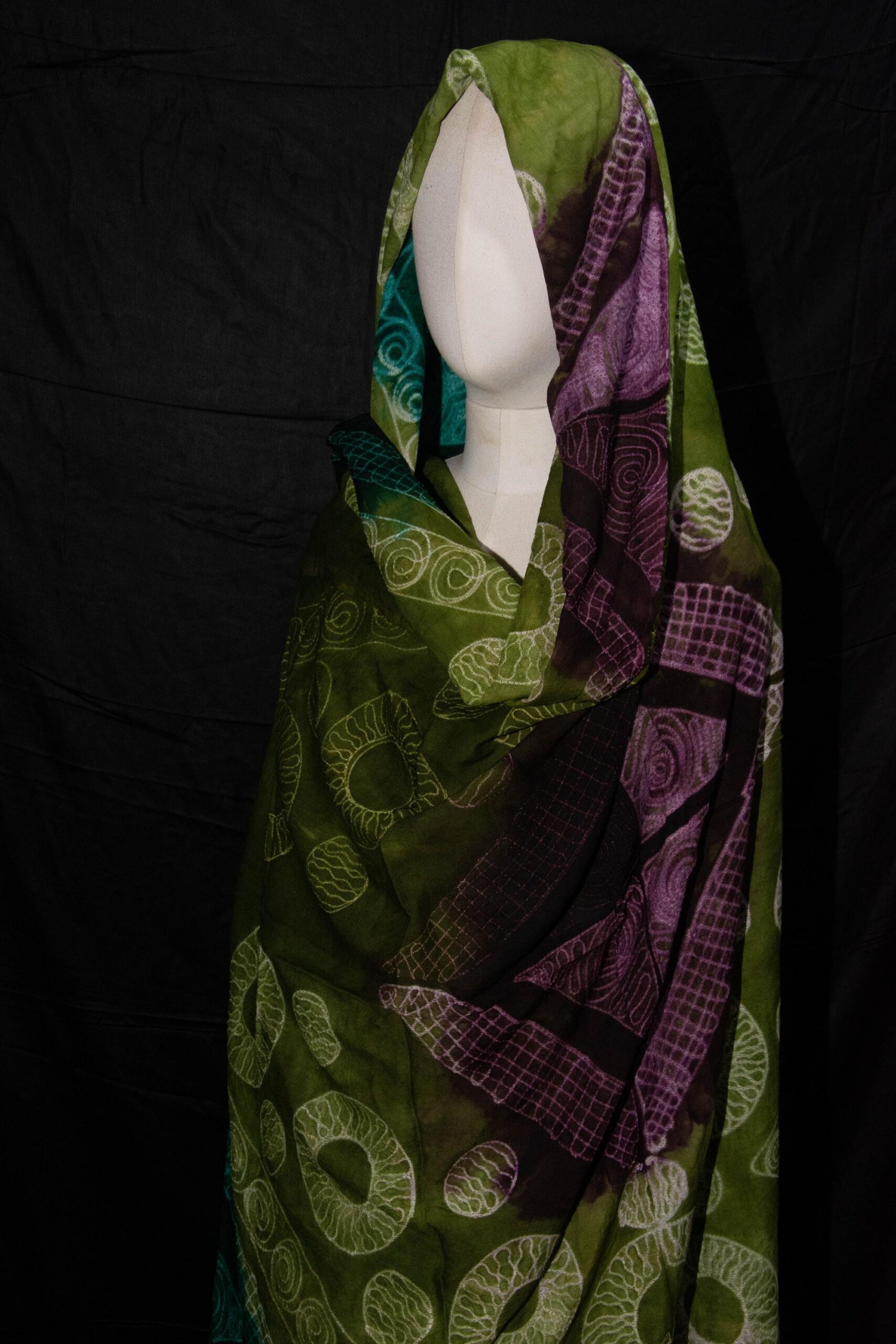 scarf Tuareg melhfa, sahraoui dress woman, malhfa - Image 8