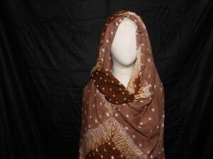 Tuareg Woman Dress Brown, Melhfa Cotton, Mauritania clothing