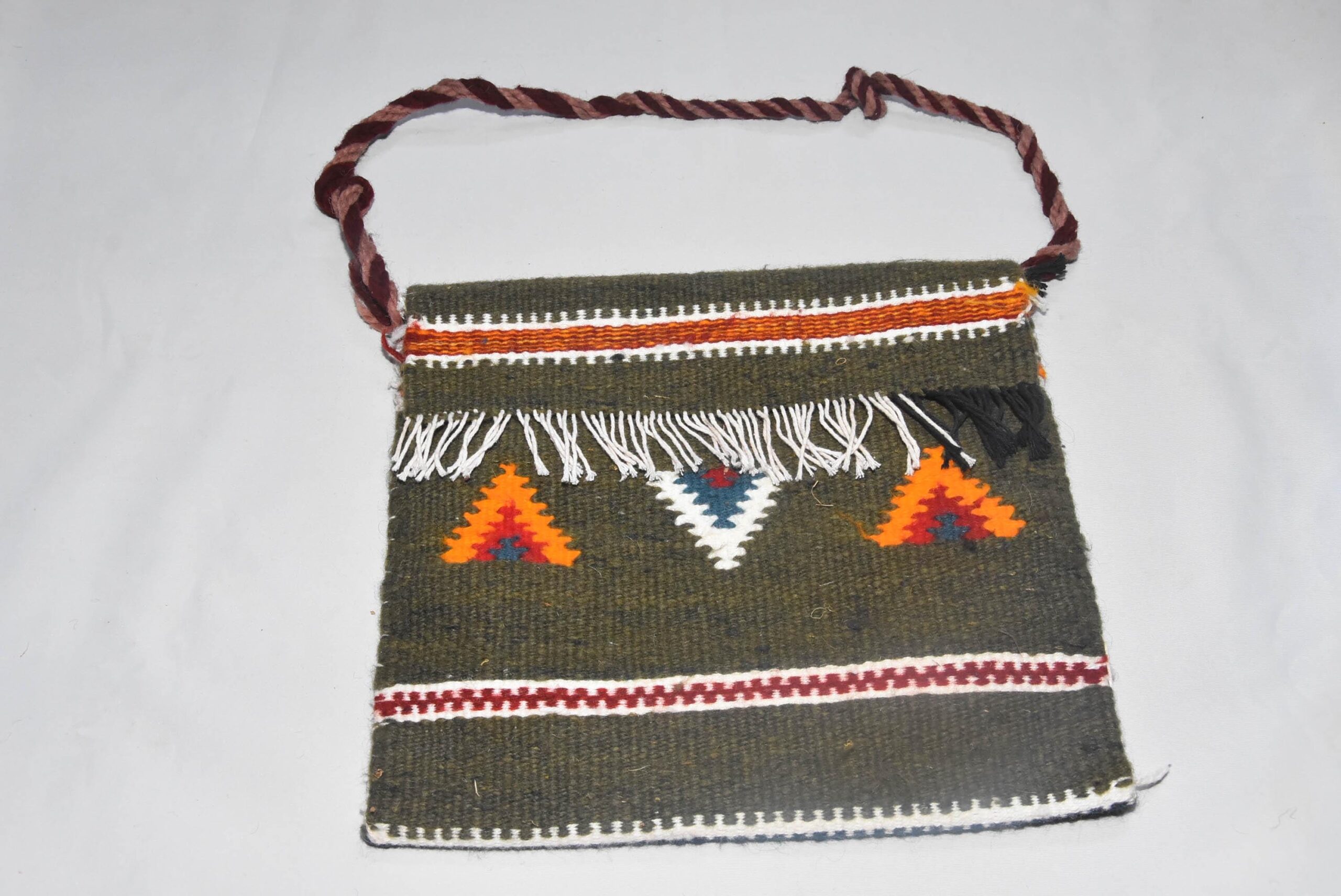 Authentic Amazigh Wool Bag - Tribal Moroccan Kilim Purse - Handmade Artisan Gift for Her - Image 2