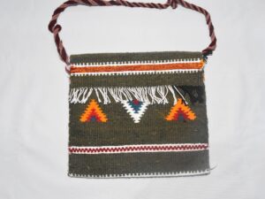 Authentic Amazigh Wool Bag - Tribal Moroccan Kilim Purse - Handmade Artisan Gift for Her