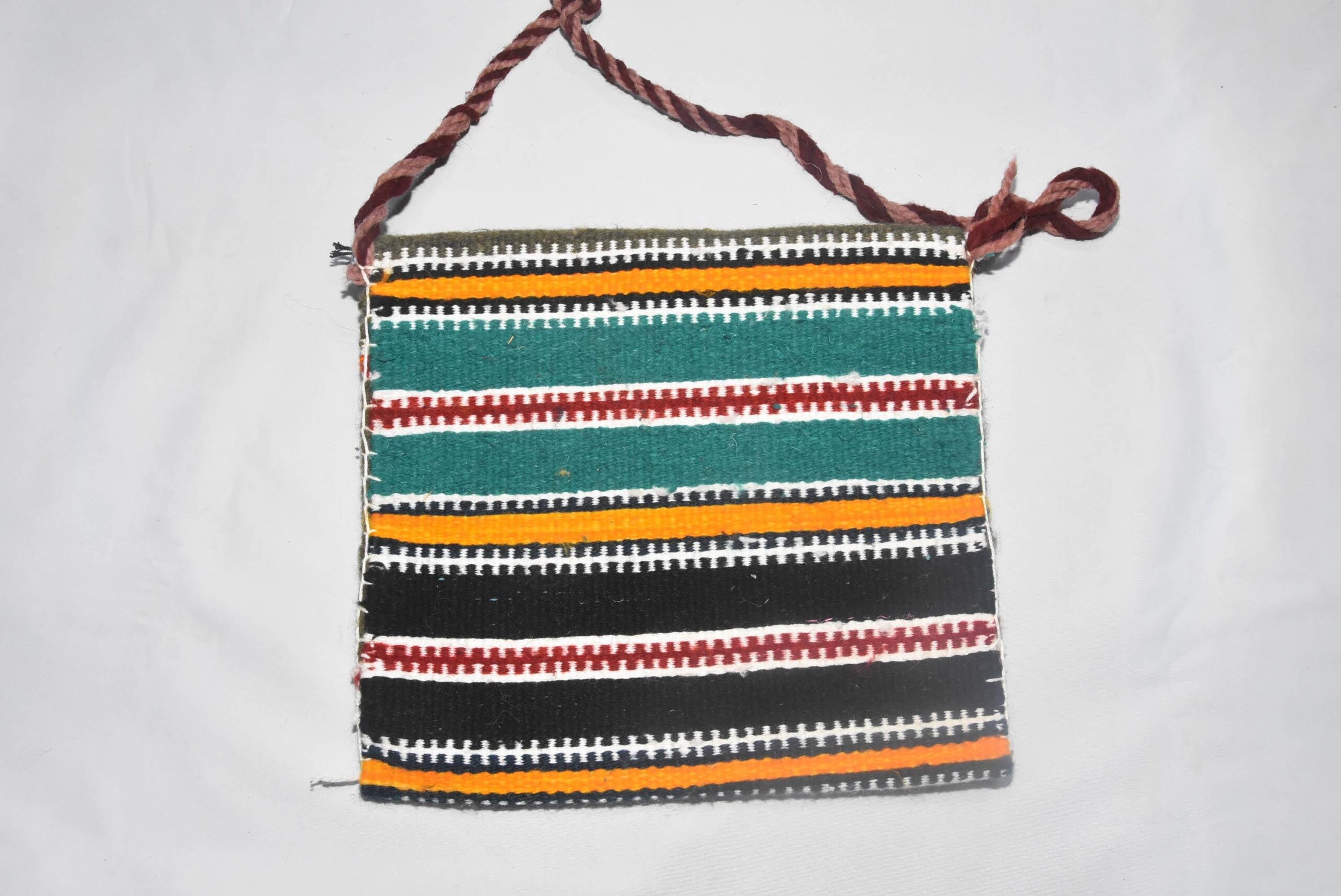 Authentic Amazigh Wool Bag - Tribal Moroccan Kilim Purse - Handmade Artisan Gift for Her - Image 6