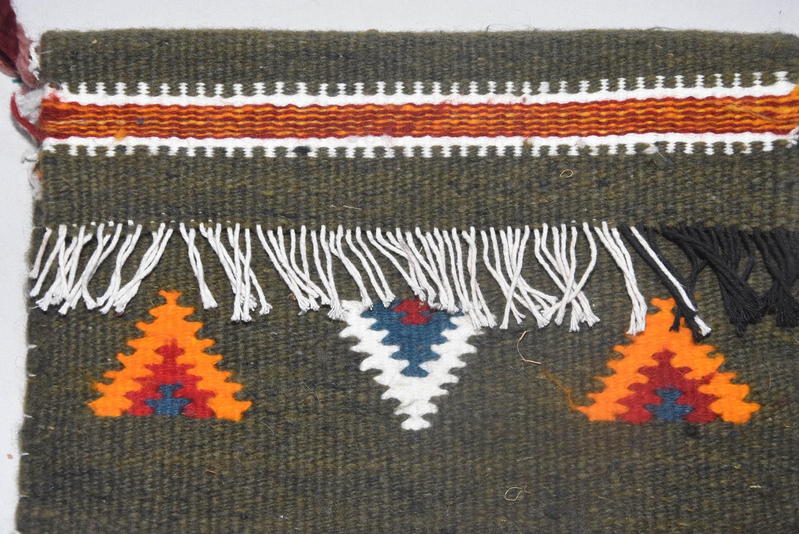 Authentic Amazigh Wool Bag - Tribal Moroccan Kilim Purse - Handmade Artisan Gift for Her - Image 4