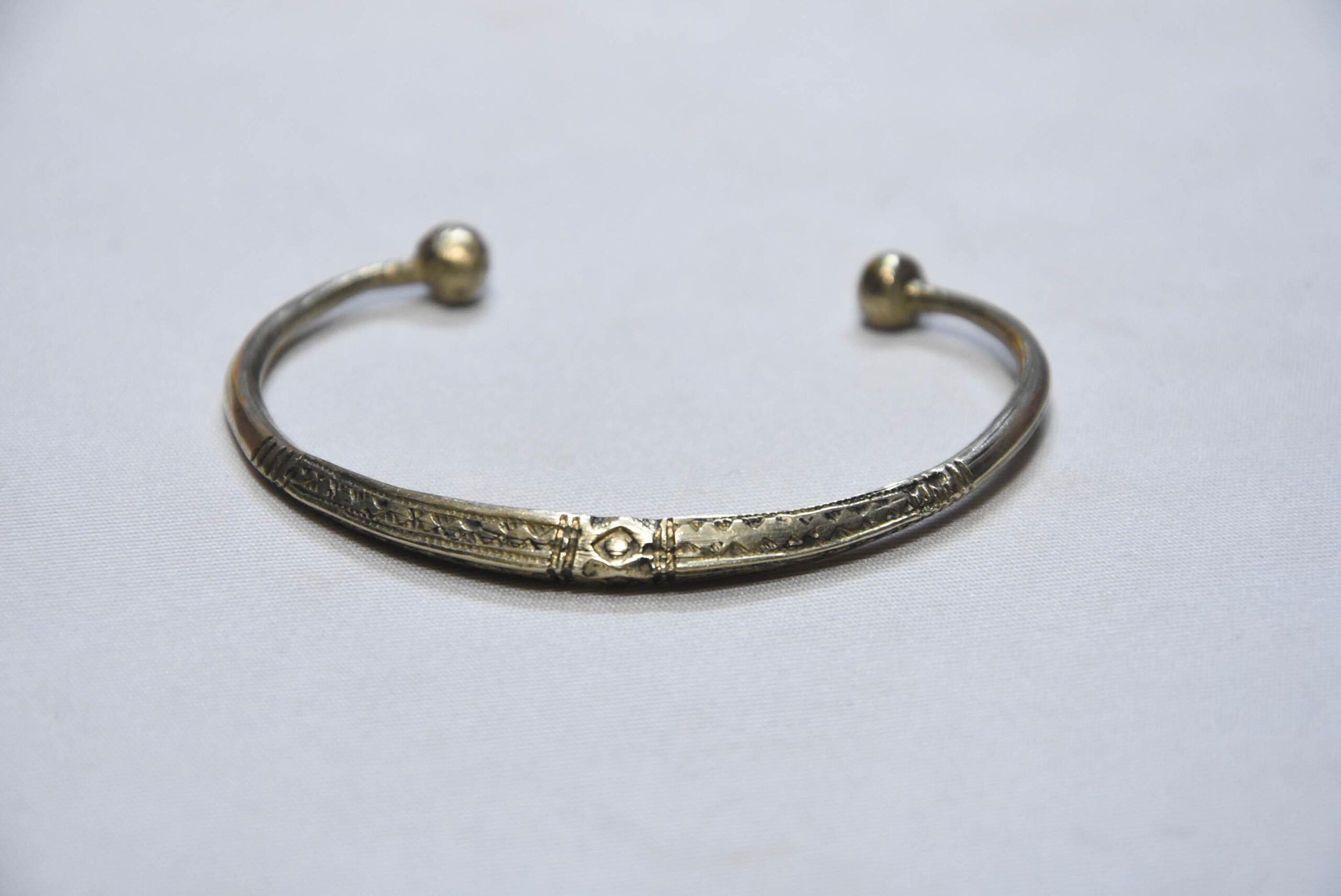 tuareg bracelet silver old handmade from niger sahara desert, ethnic tribal - Image 2