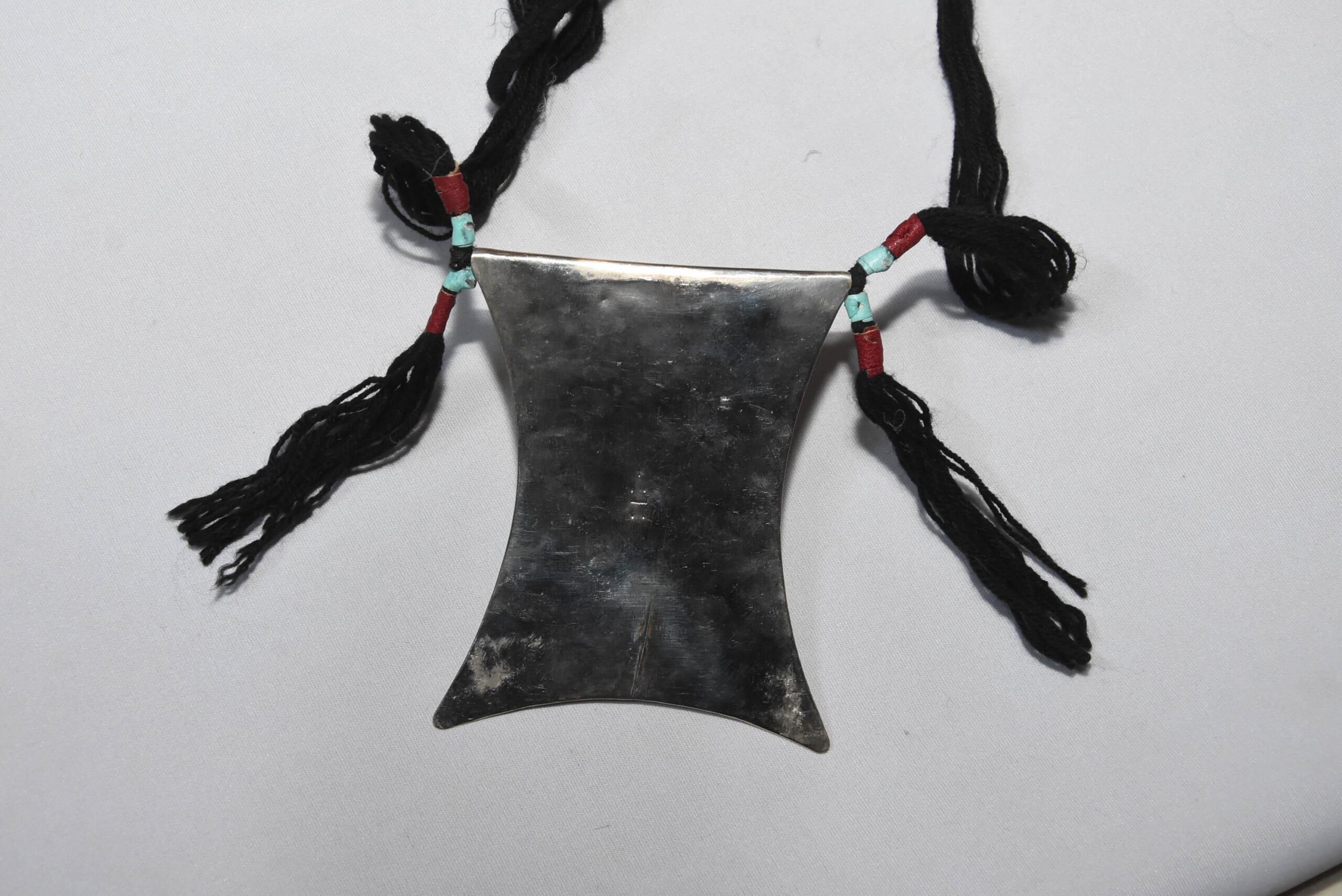 Touareg talisman collier argent couleur main gravé Pendentif amulette, ethnique nomades - Image 10