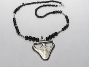 Tuareg silver necklace with amulet - - jewelry - Ethnic