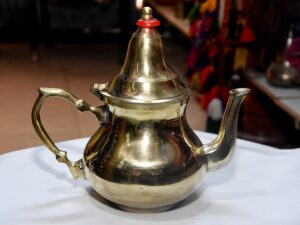 Moroccan Teapot: Berber Tuareg Metal Tea Pot