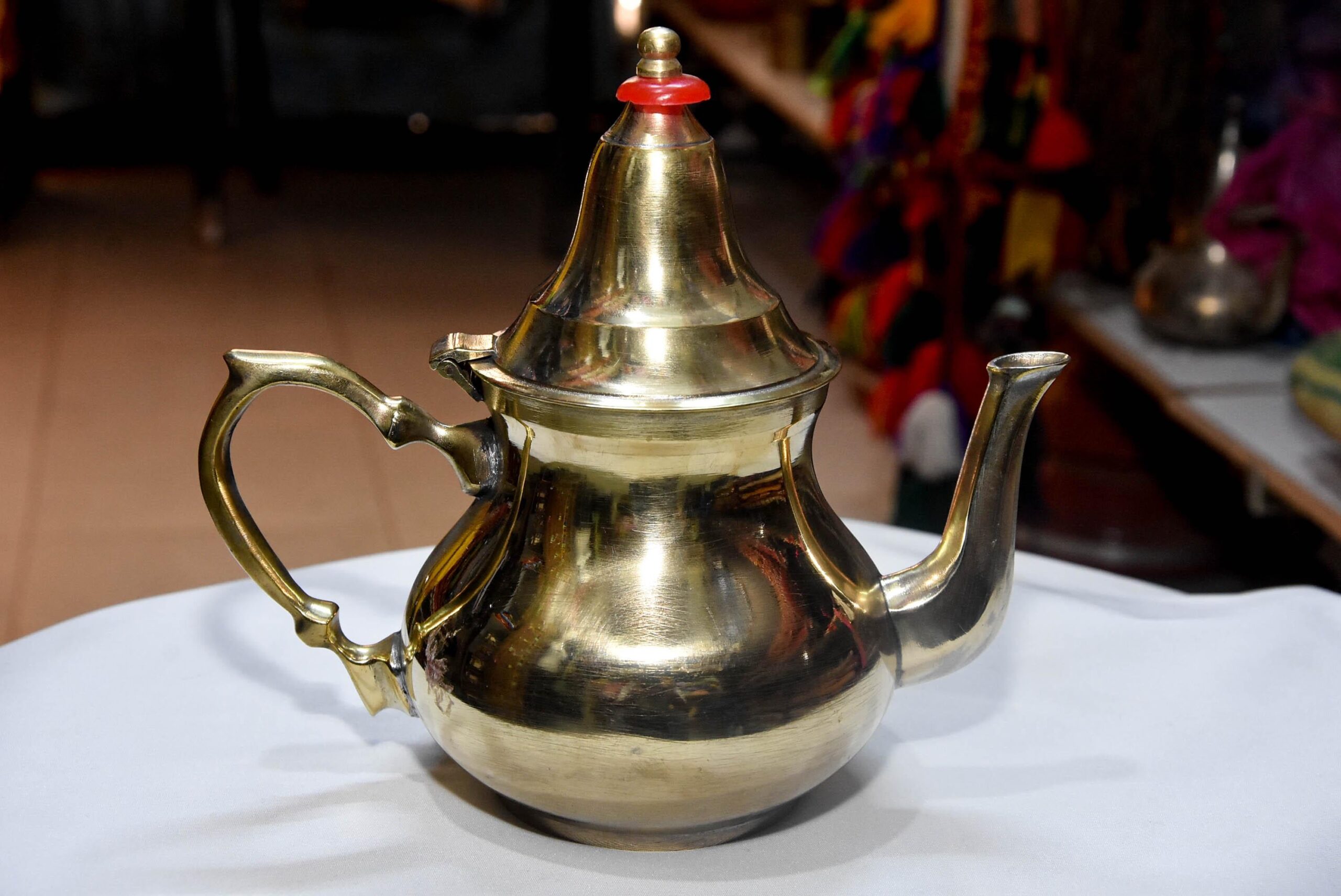 Moroccan Teapot: Berber Tuareg Metal Tea Pot