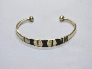 Tuareg Bracelet Handmade, Ebony Cuff