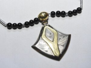 Necklace tuareg choker, Ethnic Sterling Silver Jewelry Engraved