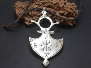 Tuareg Silver Cross Pendant, Tahoua Southern African Tribal Jewelry
