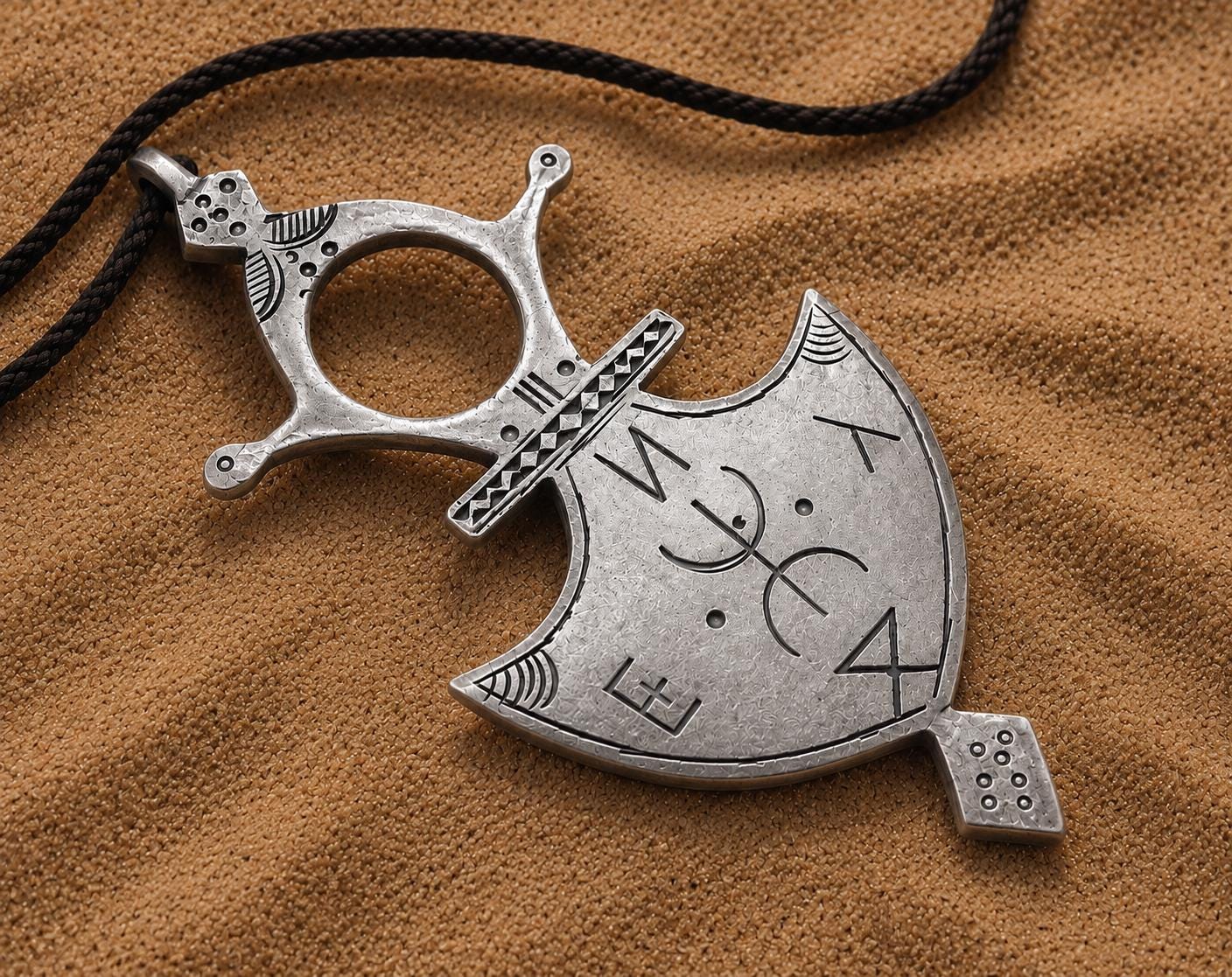 Tuareg Silver Cross Pendant, Tahoua Southern African Tribal Jewelry - Image 9