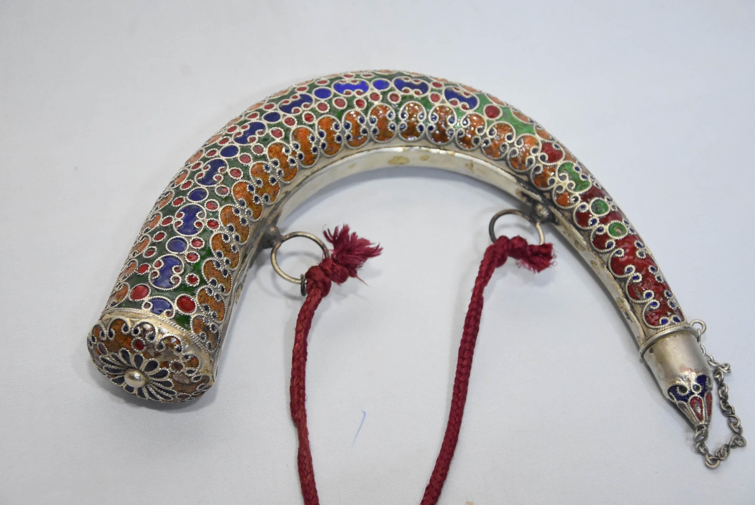 Antique Moroccan Powder-Horn, 19th, old powder horn - Image 6
