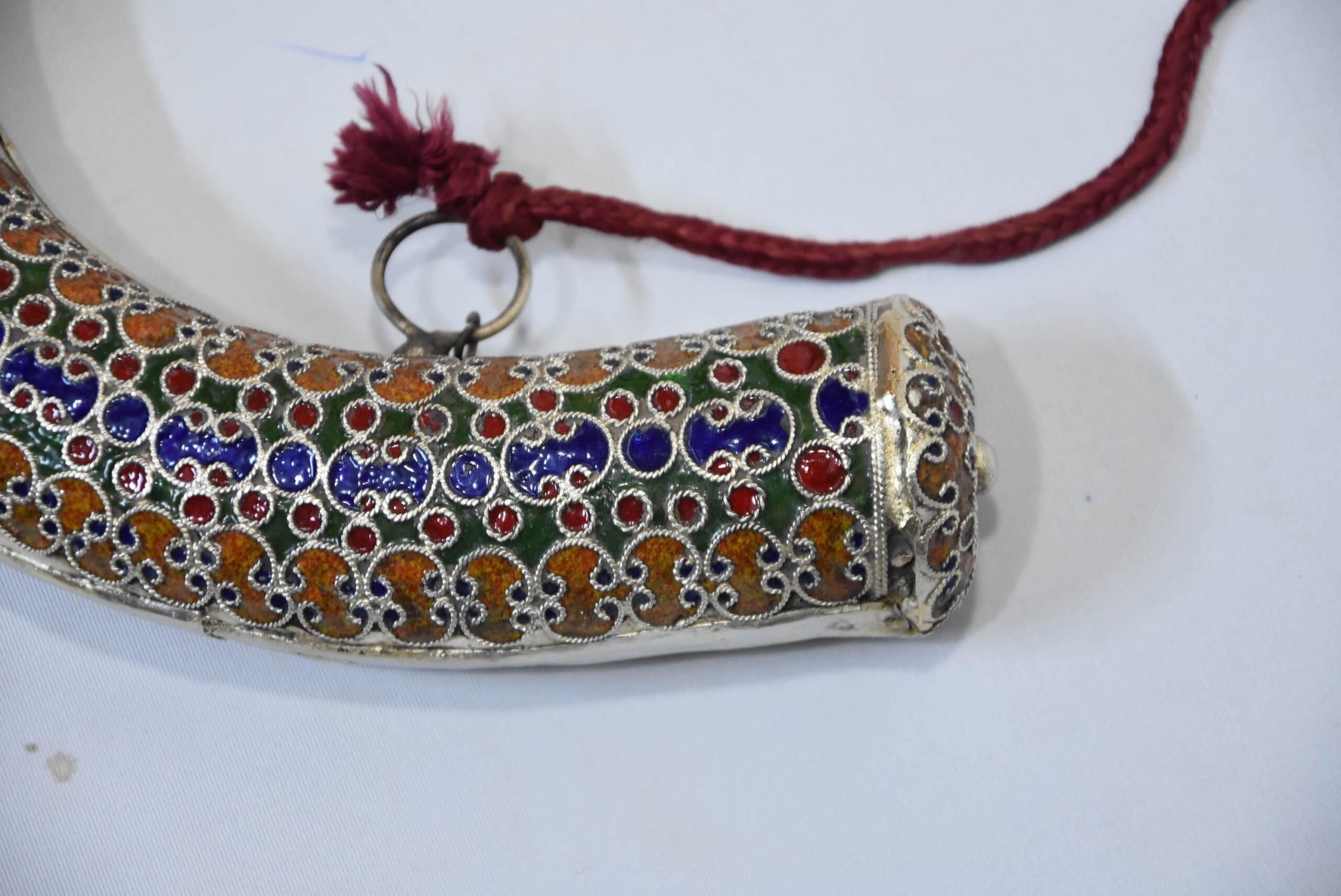 Antique Moroccan Powder-Horn, 19th, old powder horn - Image 4