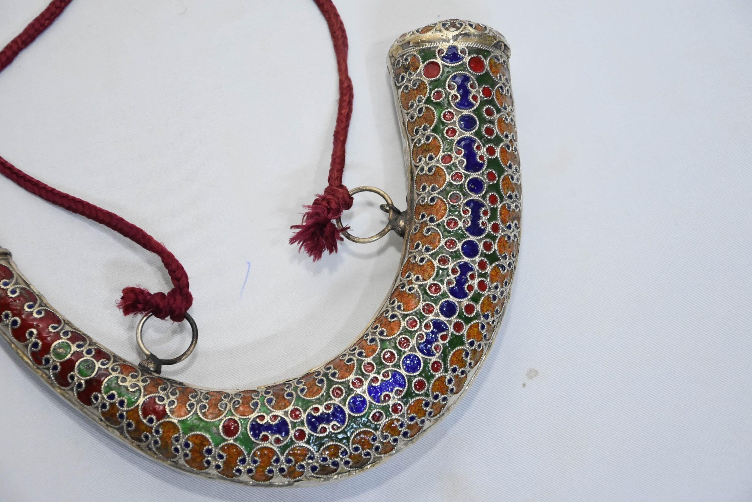 Antique Moroccan Powder-Horn, 19th, old powder horn - Image 3