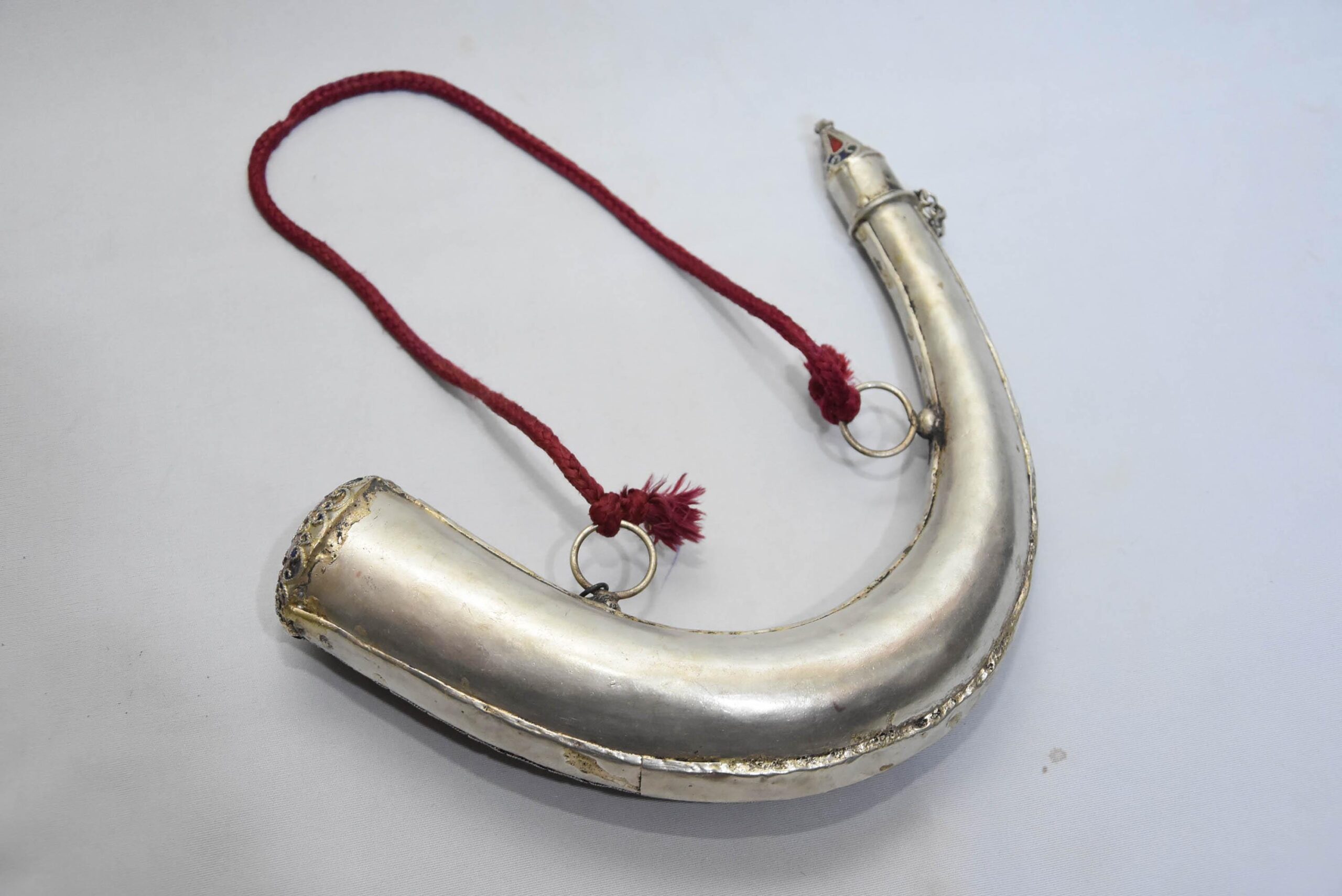 Antique Moroccan Powder-Horn, 19th, old powder horn - Image 8