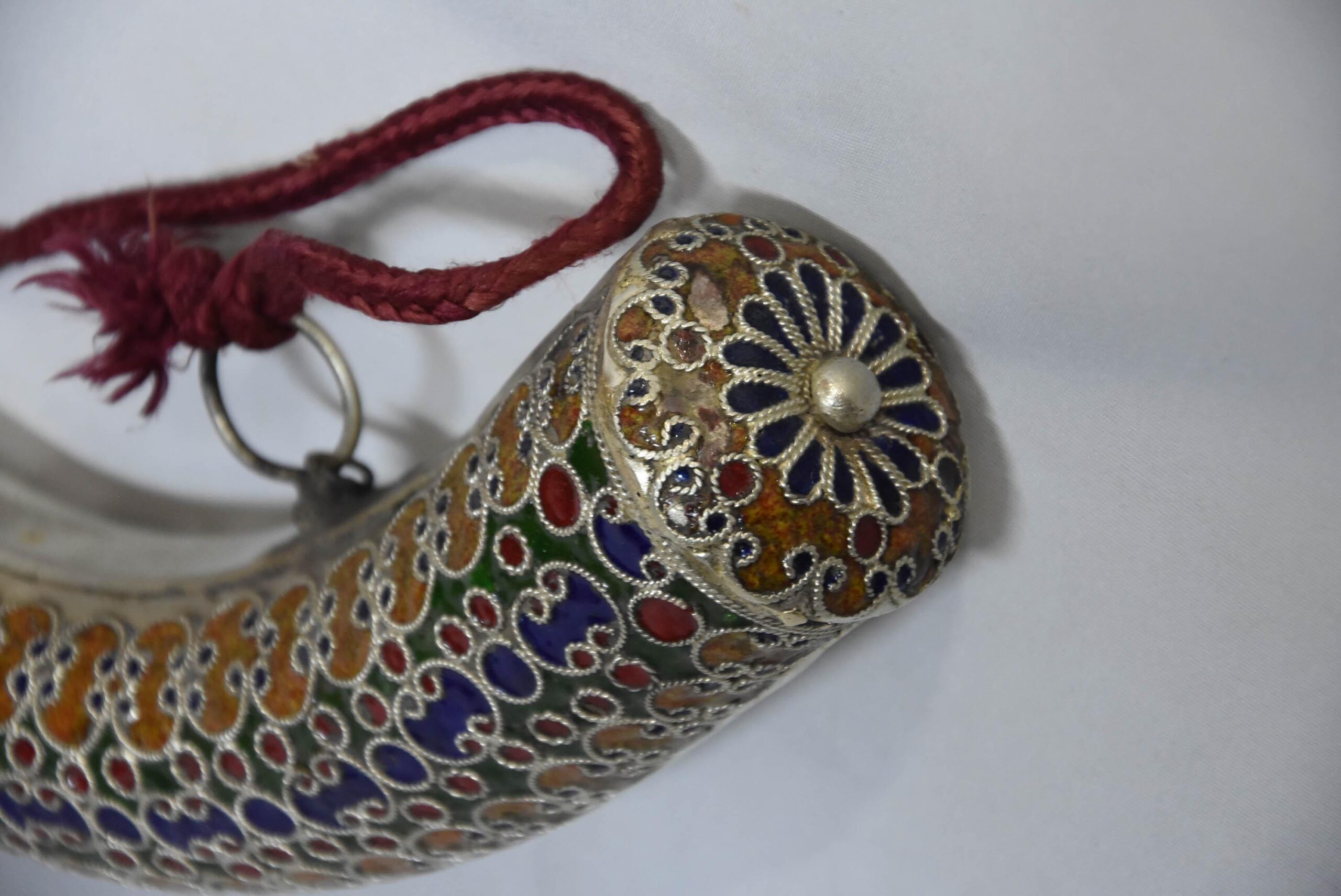 Antique Moroccan Powder-Horn, 19th, old powder horn - Image 10