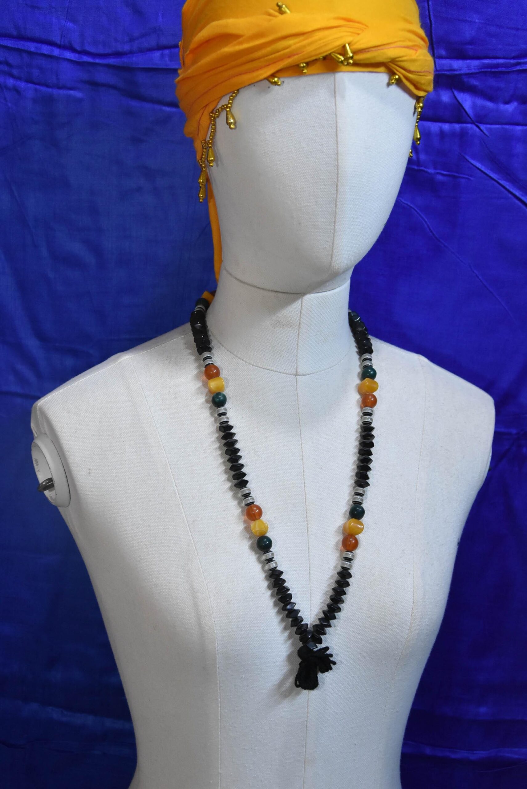 Traditional Mauritanian Tasbih Prayer Bead Necklace, African Tribal Statement Strand - Image 6