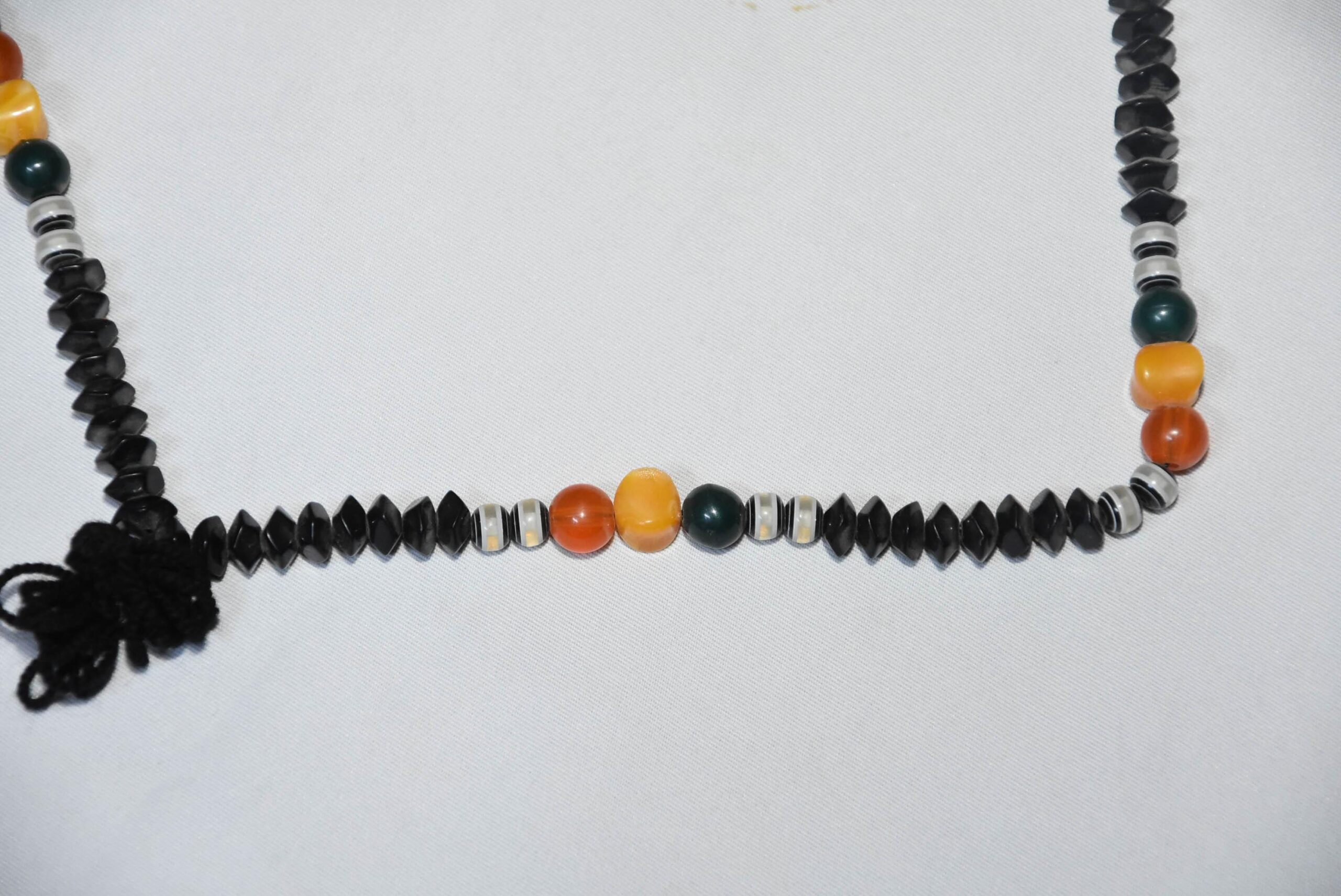 Traditional Mauritanian Tasbih Prayer Bead Necklace, African Tribal Statement Strand - Image 7