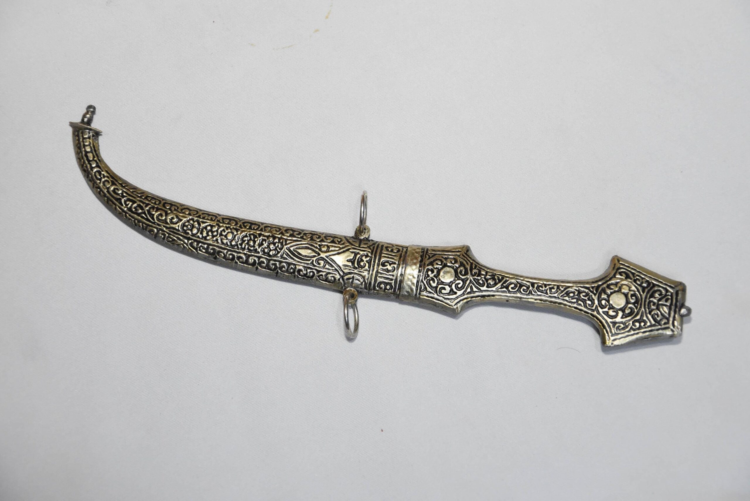 Handmade berber Amazigh Khanjar Dagger Silver Vintage Knife From Morocco - Image 2