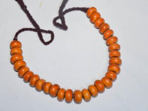 Old Berber Necklace Ambar Resin, Amazigh Loban