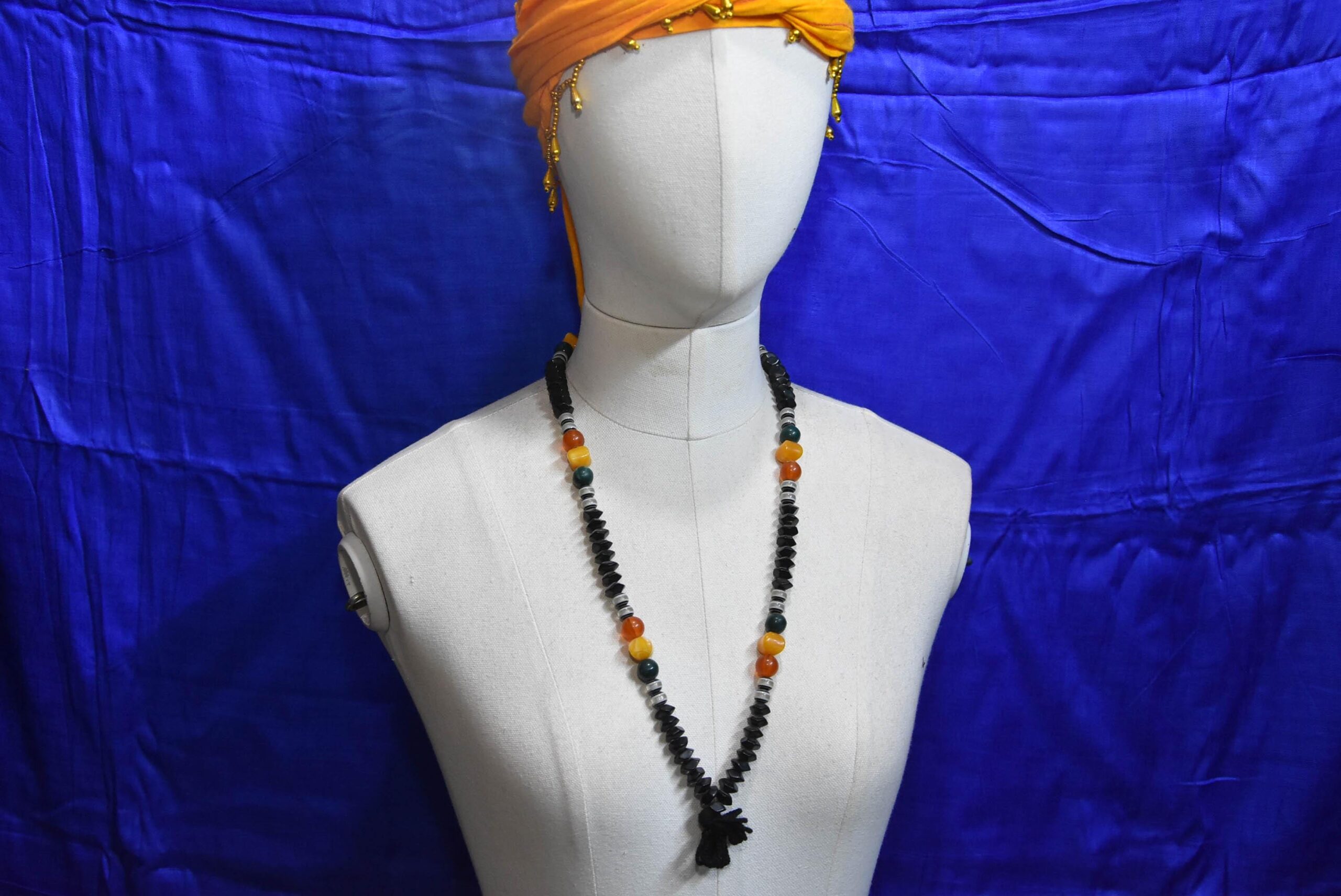 Traditional Mauritanian Tasbih Prayer Bead Necklace, African Tribal Statement Strand - Image 2