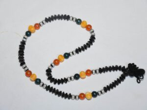 Traditional Mauritanian Tasbih Prayer Bead Necklace, African Tribal Statement Strand