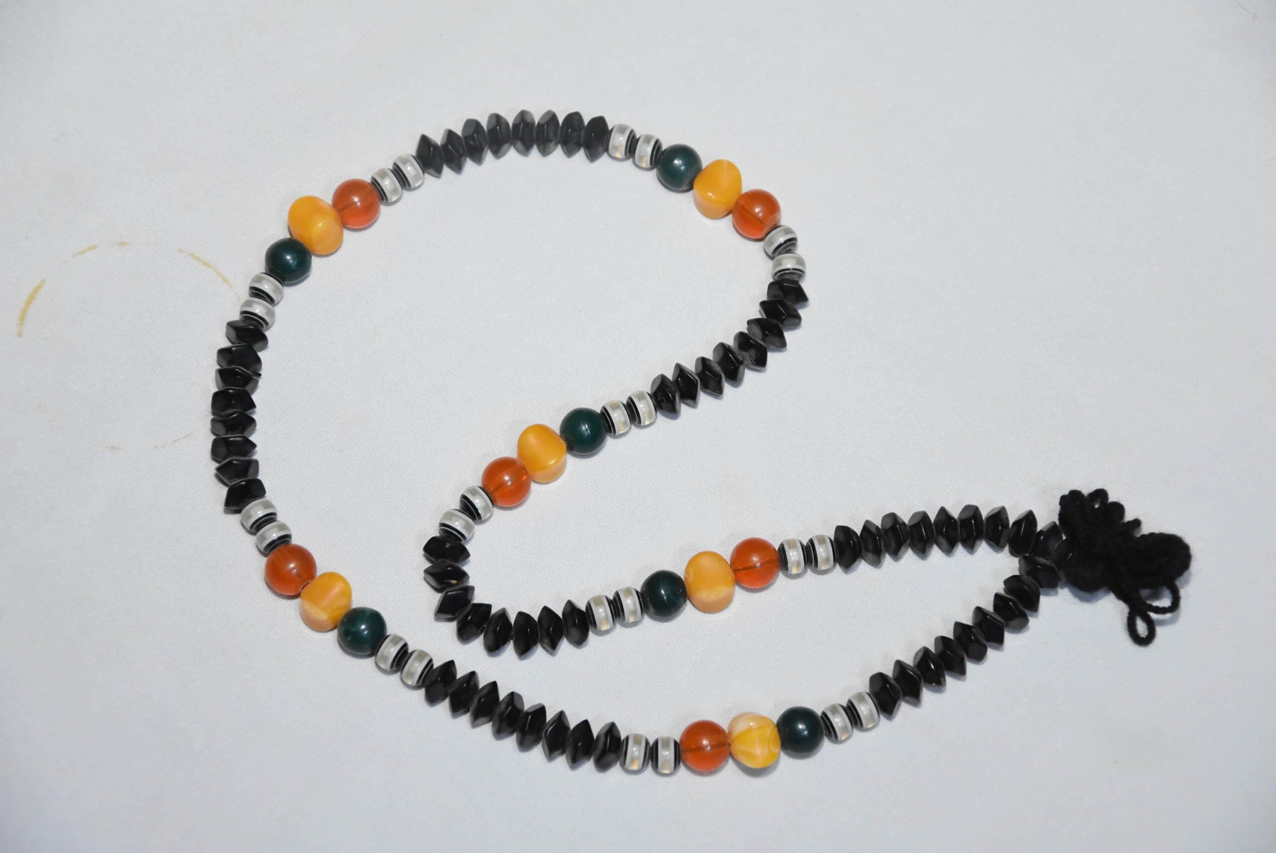 Traditional Mauritanian Tasbih Prayer Bead Necklace, African Tribal Statement Strand