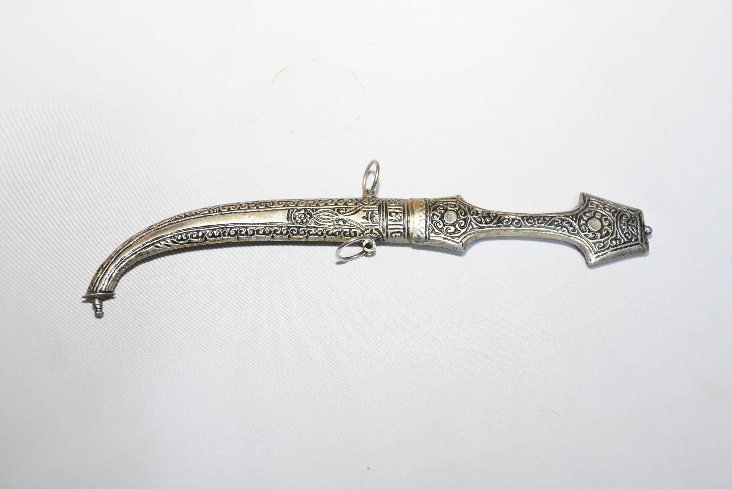 Handmade berber Amazigh Khanjar Dagger Silver Vintage Knife From Morocco - Image 3