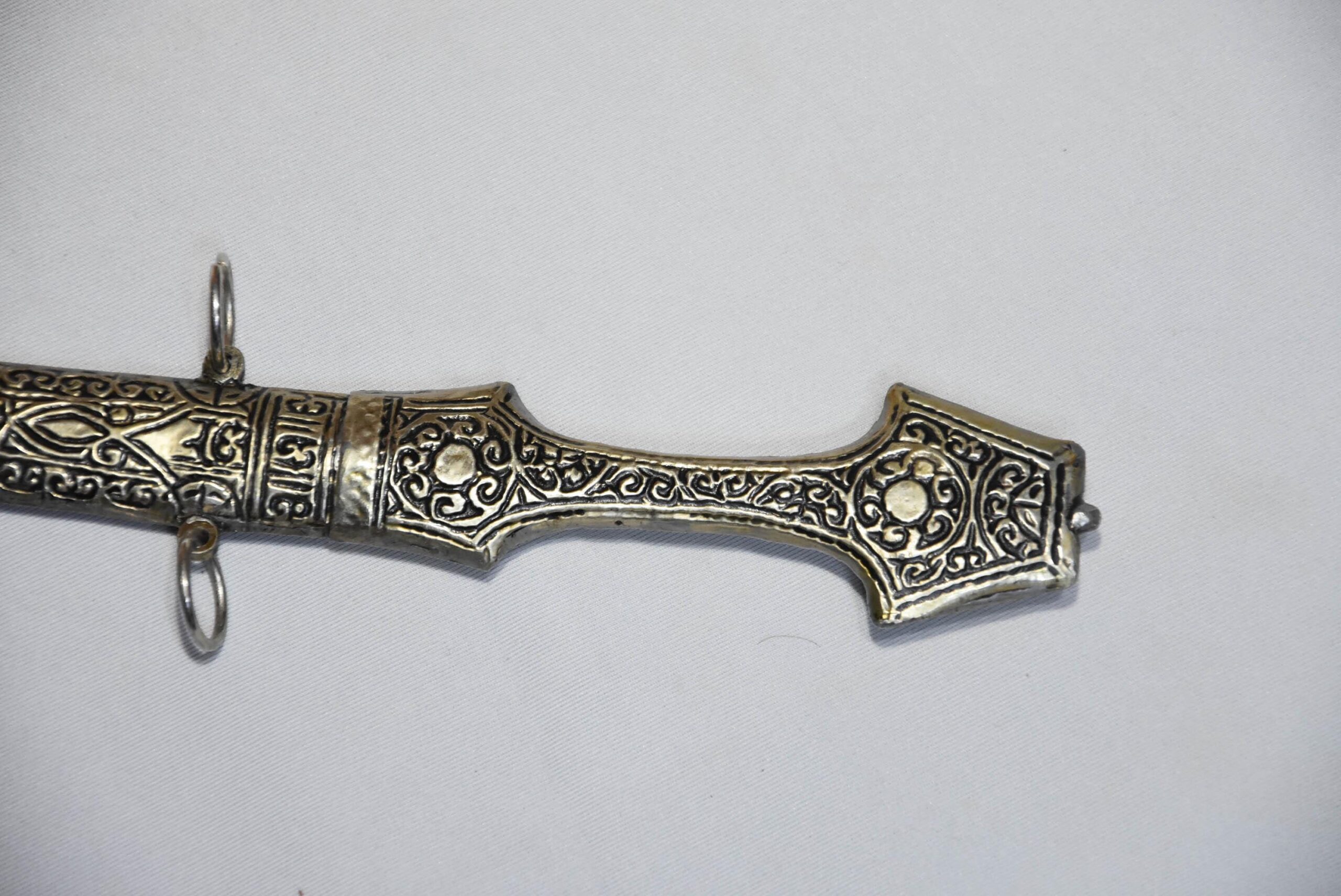 Handmade berber Amazigh Khanjar Dagger Silver Vintage Knife From Morocco - Image 6